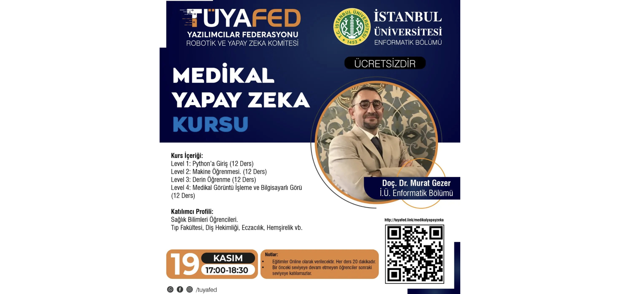 Ücretsiz “Medikal Yapay Zeka Kursu” Kayıtları Başladı