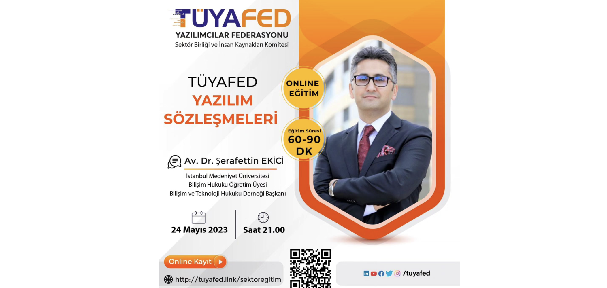 TÜYAFED Mayıs 2023 Eğitimi: “Yazılım Sözleşmeleri”