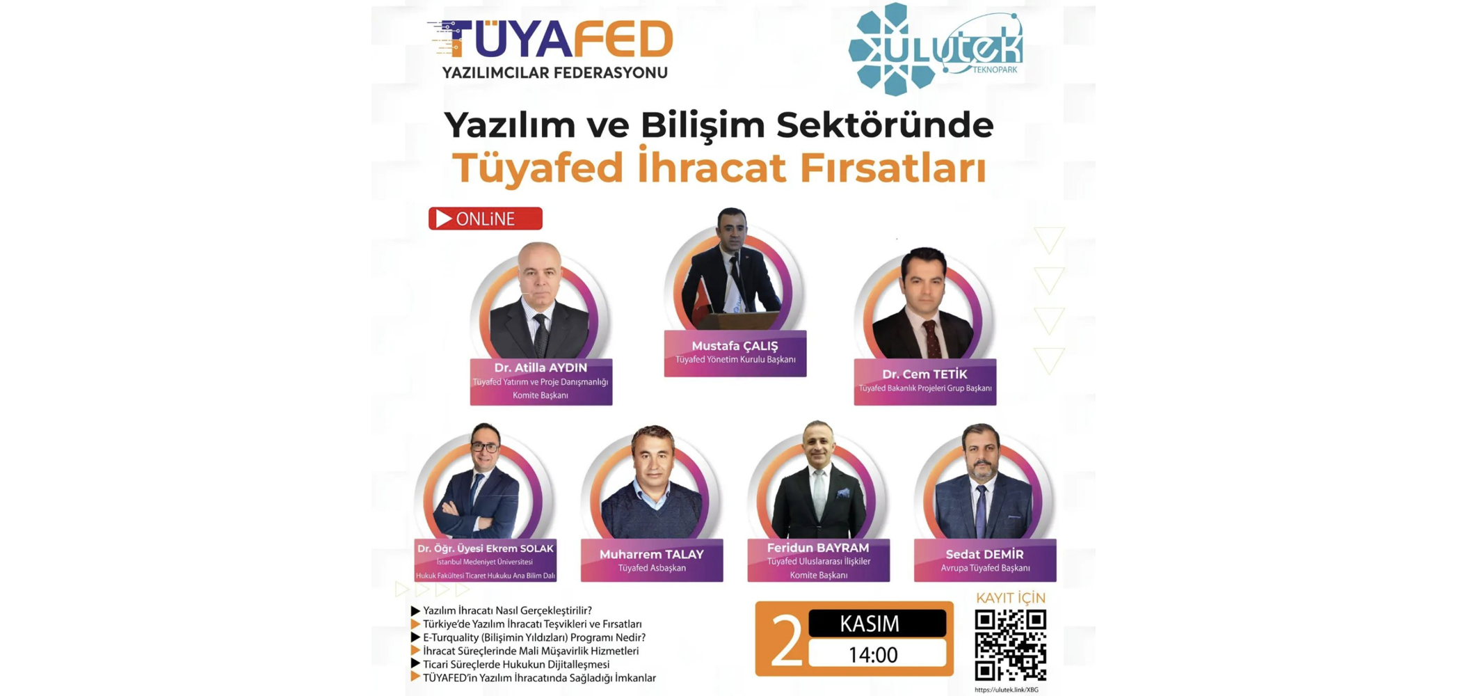 TÜYAFED &amp; Ulutek Technopark Companies: Software and IT Export Opportunities Meeting