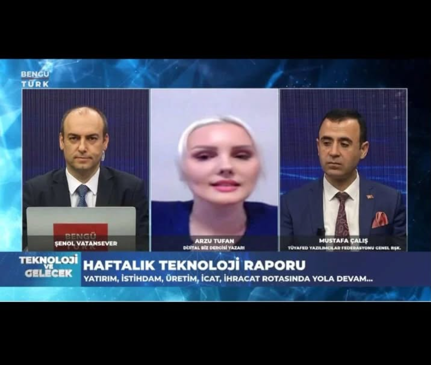 Tüyafed Genel Başkanı Mustafa Çalış ile Bengü Türk TV. "Teknoloji ve Gelecek" programında Yapay Zeka konusu ele alındı.