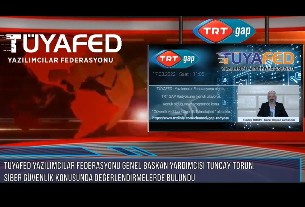 TRT GAP RADYOSUNDA SİBER GÜVENLİK ÇALIŞTAYI HAKKINDA BİLGİLENDİRME YAPILDI